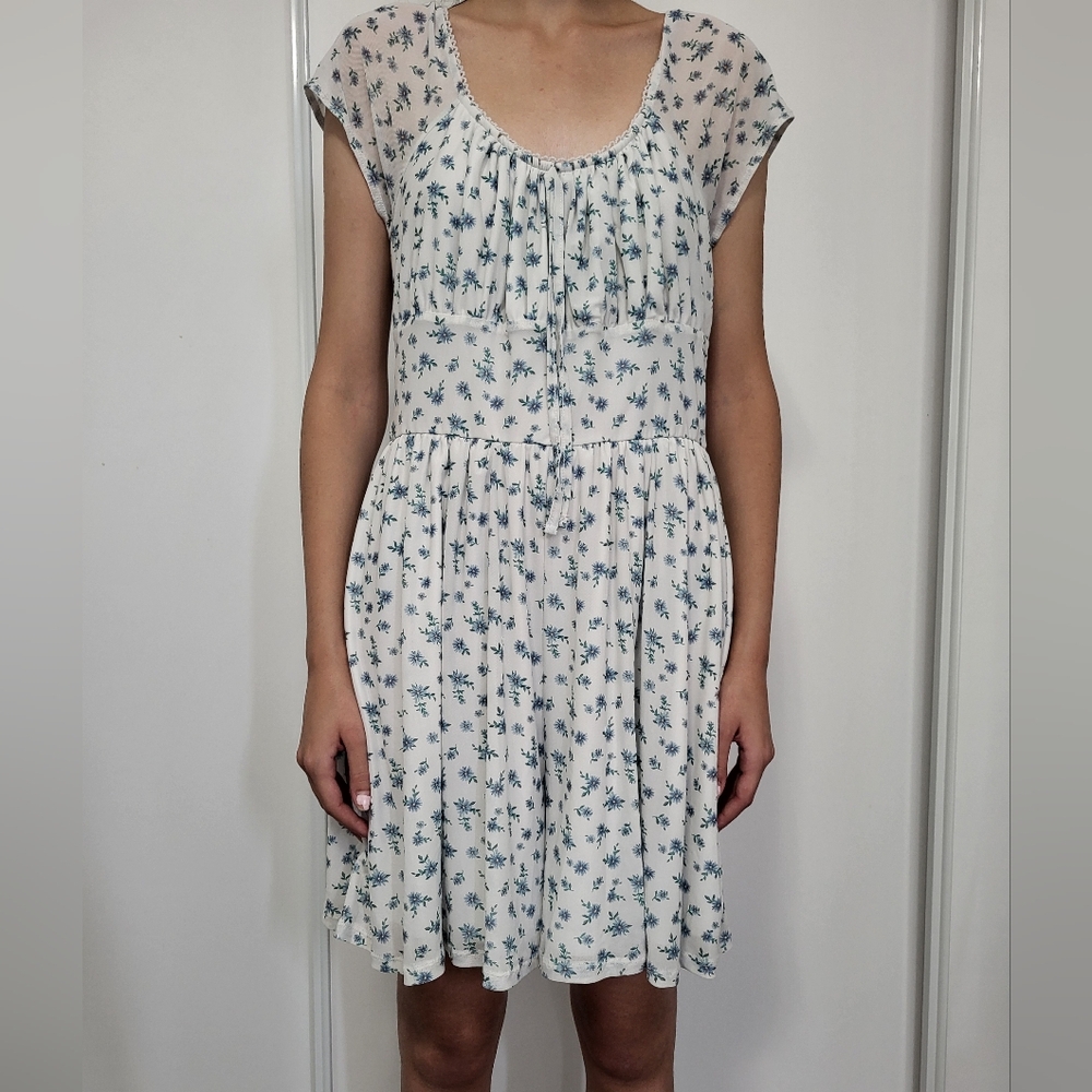 Floral White Dress